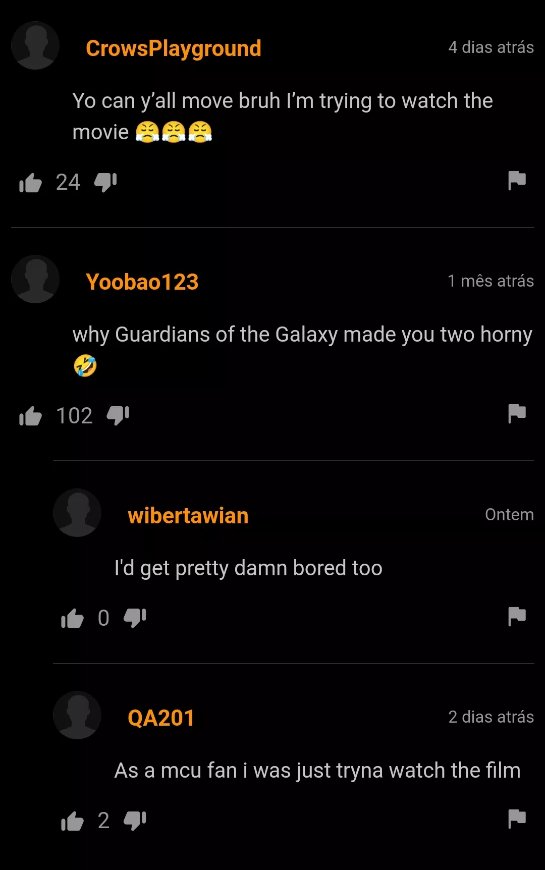 While watching Guardians of the Galaxy 3? That is so mean posted by 007paulista