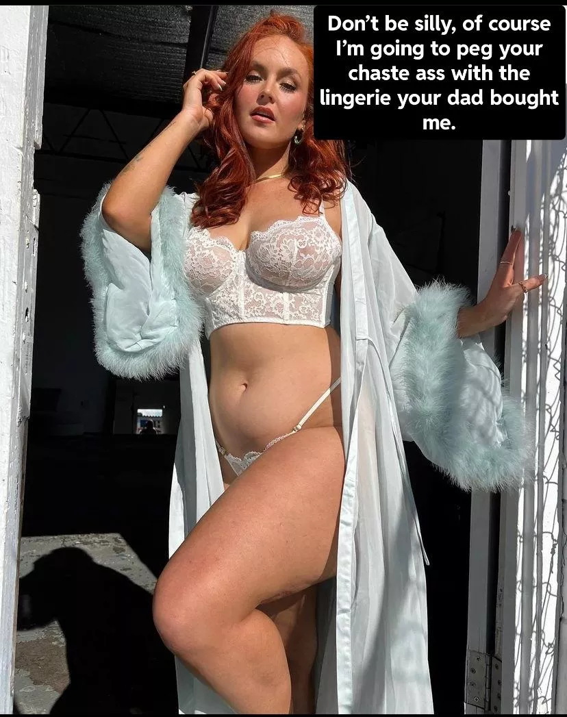 Your girlfriend cuckolded you with your dad and loved making sure you didn’t forget it. posted by Kittyward74