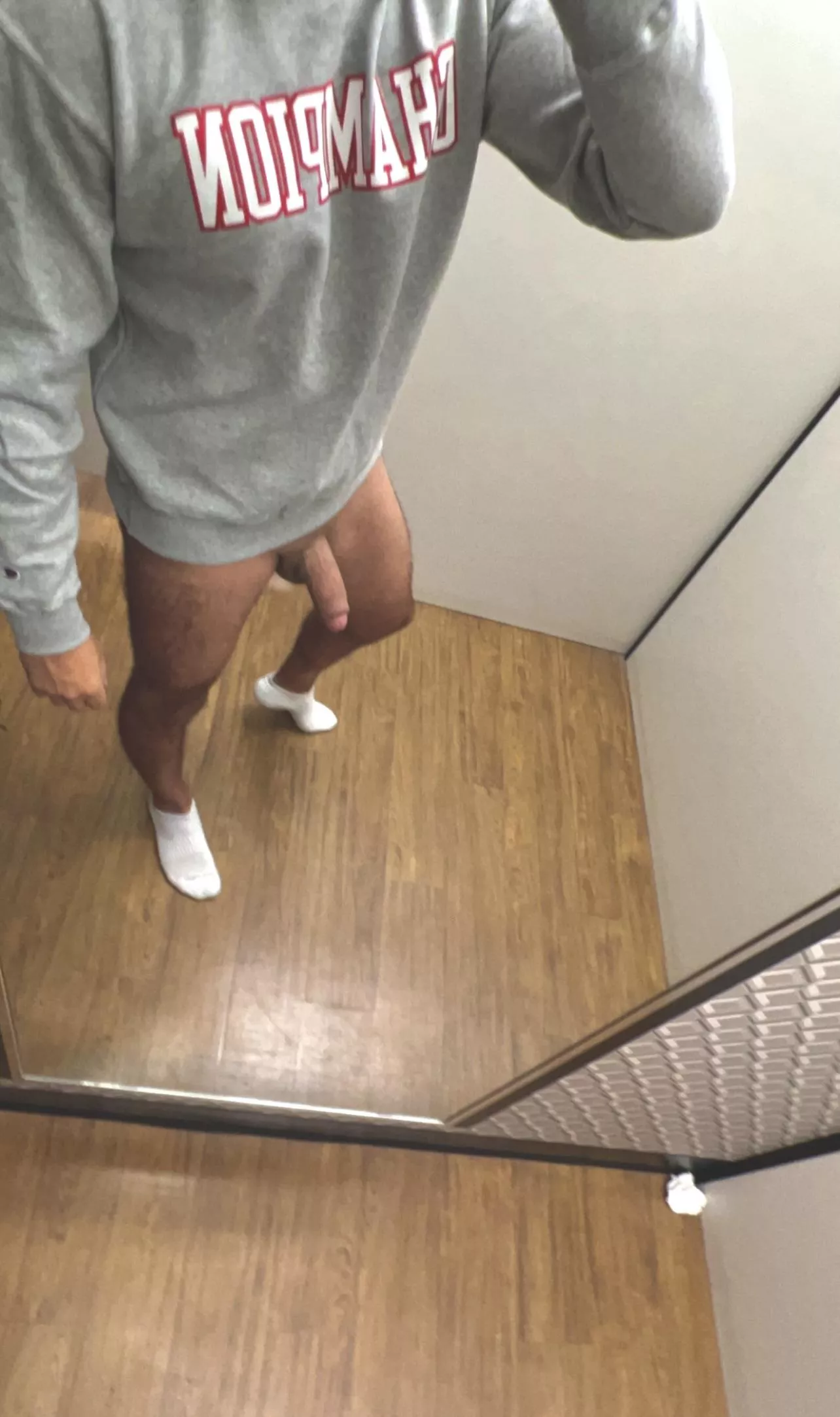 Always wanted to try stuff in a store change room. 😈 posted by onebuffboy