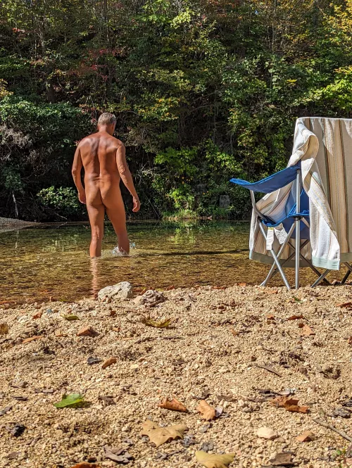 Getting nekkid at the creek :) by MudInternational4288