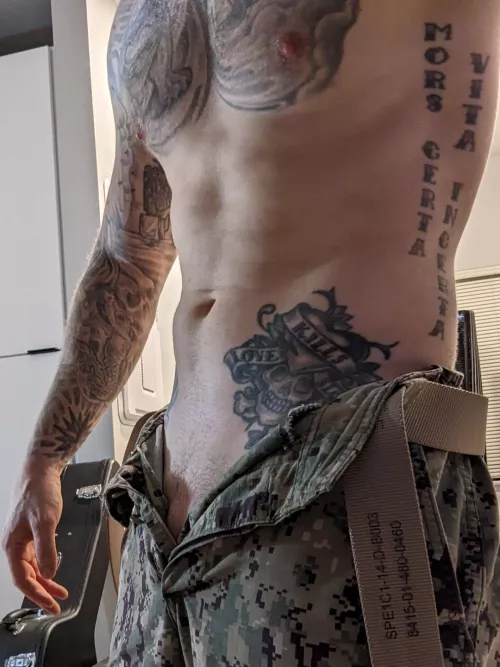 Going commando today by Tatt003edLad