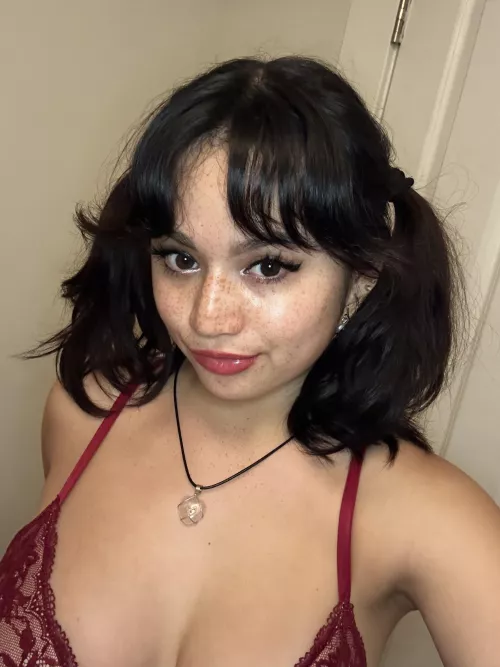 I got some new lingerie today and I love this red color. by NumerousMutation