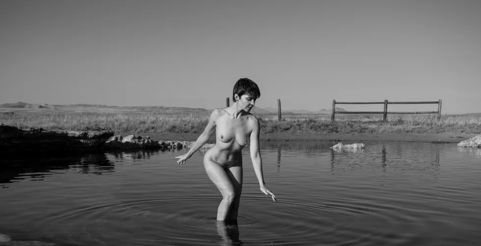 Idk if nudity was allowed at this hot spring in Utah, but the passerbys didn’t seem to mind by purerebelmodel