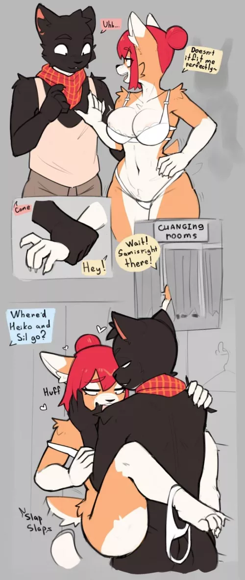 Lingerie stress test [MF] (DomasArts) by JaketheFURRYBOIOwO