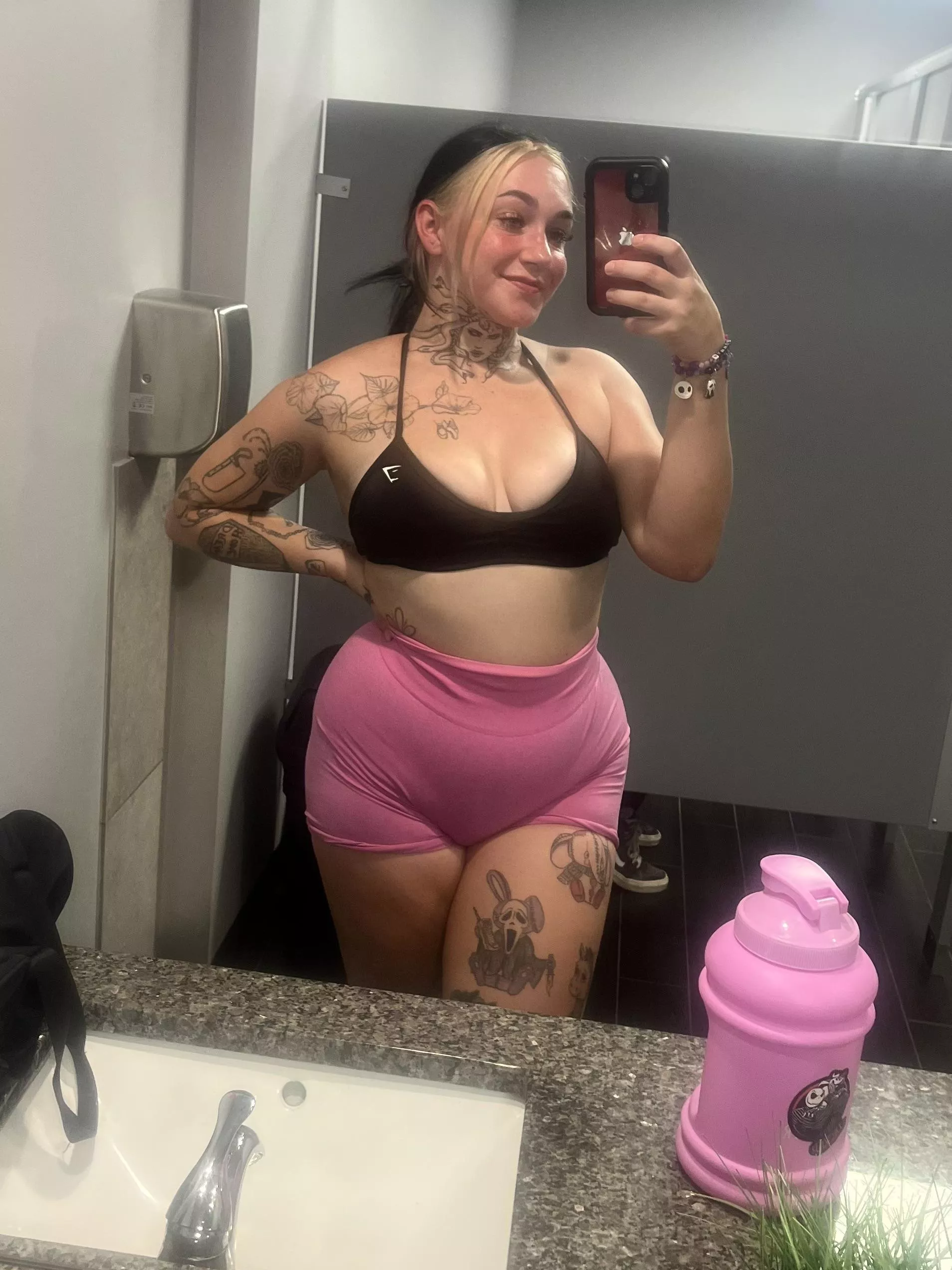 My tits are about to fall out at the gym posted by whoreofhorror666