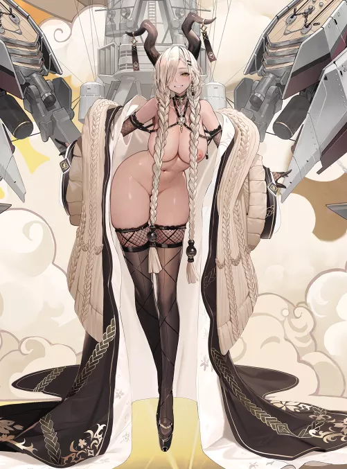 Owari (Dishwasher1910; MofuMochii) [Azur Lane] by SpiritTrue49