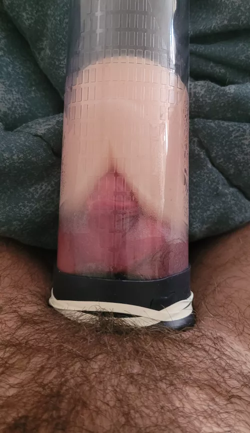 Pumping my massive clit in a penis pump😩🤤 by feral_ftm
