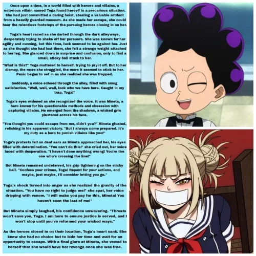 trapped in a sticky situation (1/2) [male POV] [no sex] [First Person POV] [Femsub] [Kidnapped] [sub-pov] [Superheroine] [supervillain] [Boku no Hero Academia] [MHA] [Teasing] [Roleplay] [Gentle Femdom] [Implied] by lordperiwinkle45