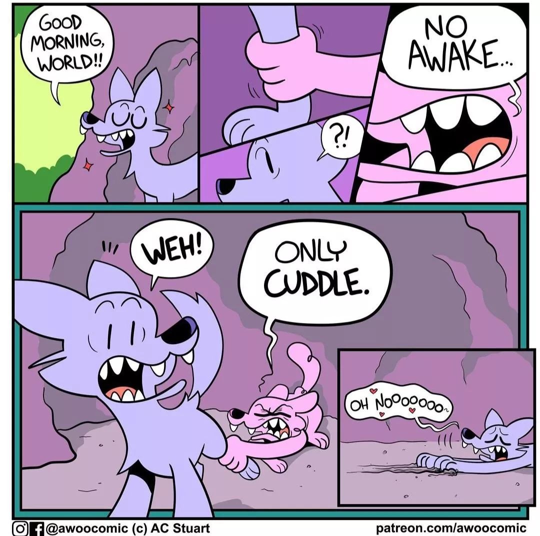 Cuddle (noobtheloser) posted by InkFoxPrints