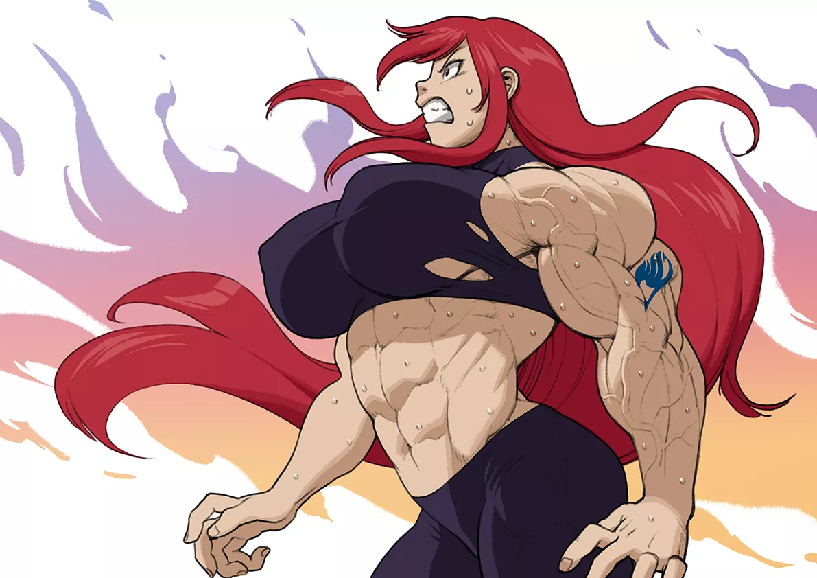 Erza Scarlet [Artist: Wicky Salsa] posted by ComaOfSouls