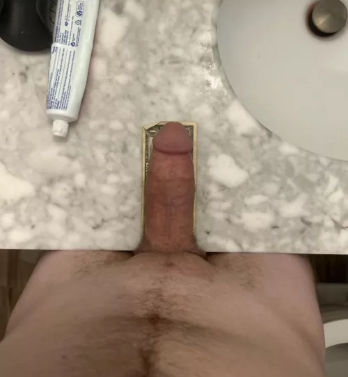 My thick cock vs. a dollar by Whiteboygurtth