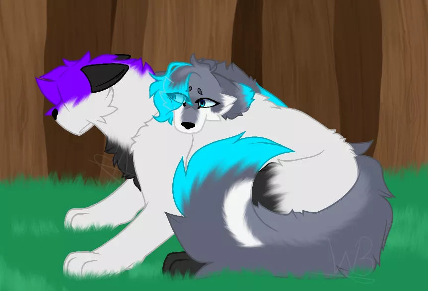 They are wolves >:] posted by WolfBlueZzz