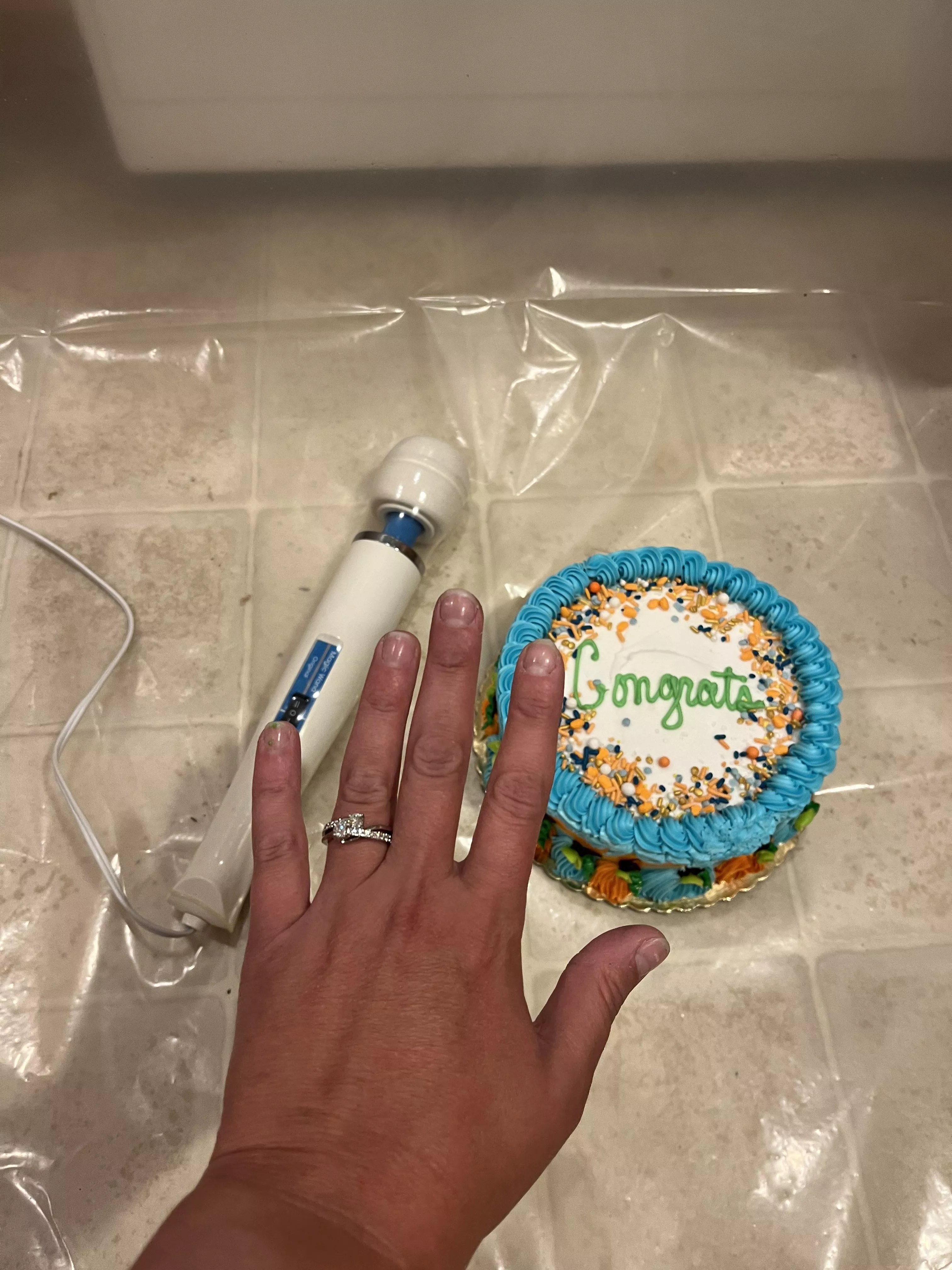 This is how we are celebrating our engagement! posted by MagentaBarnstar