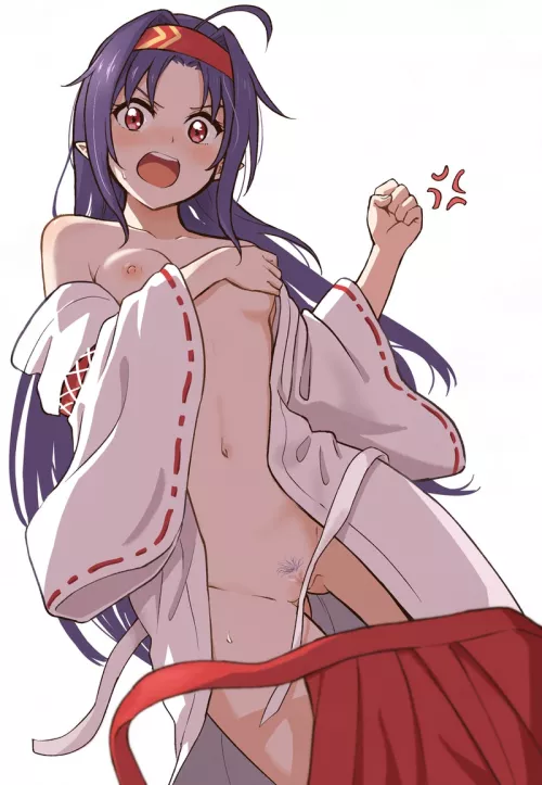 Yuuki (sao) embarassed. by Apprehensive_Bug6551