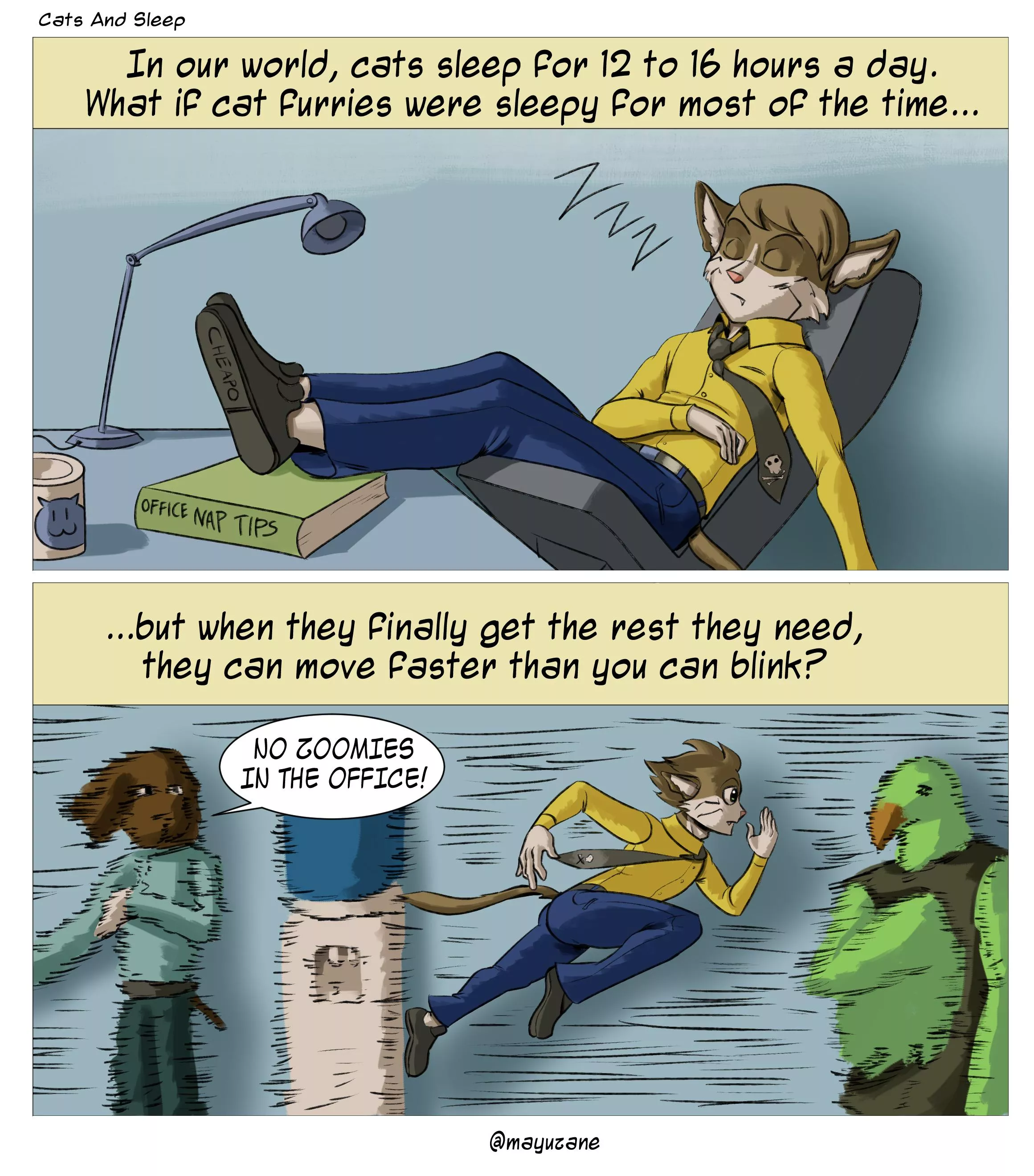 Cats And Sleep (Comic by me @mayuzane) posted by mayuzane