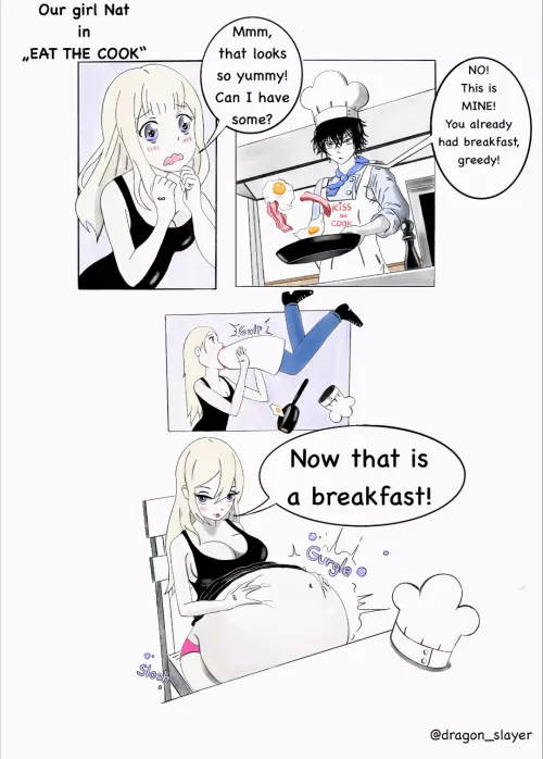{comic} Eat the cook! 🧑🏻‍🍳 by natashas_belly
