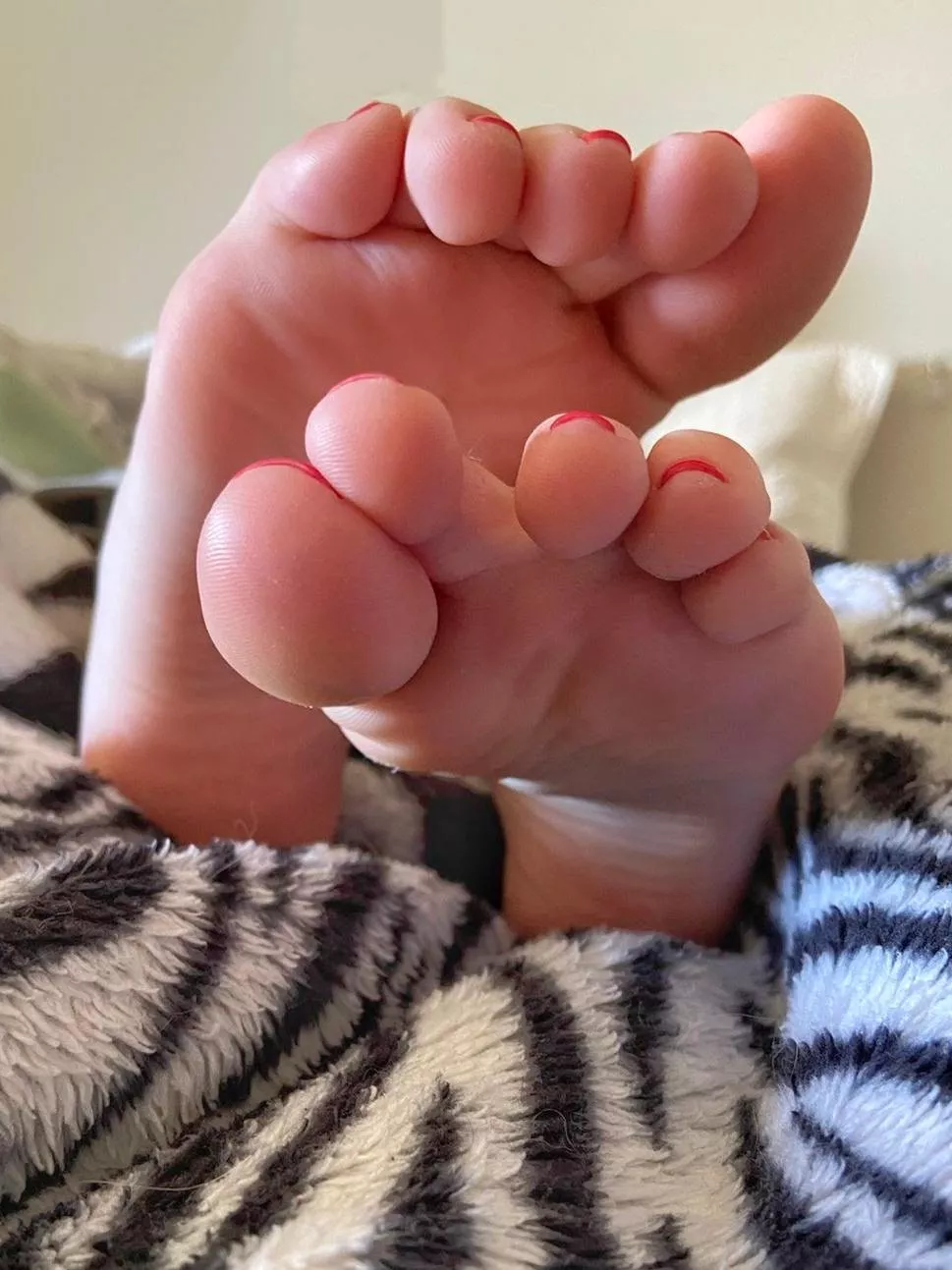 Do you want to lick or smell between my toes? posted by valeriefeet99