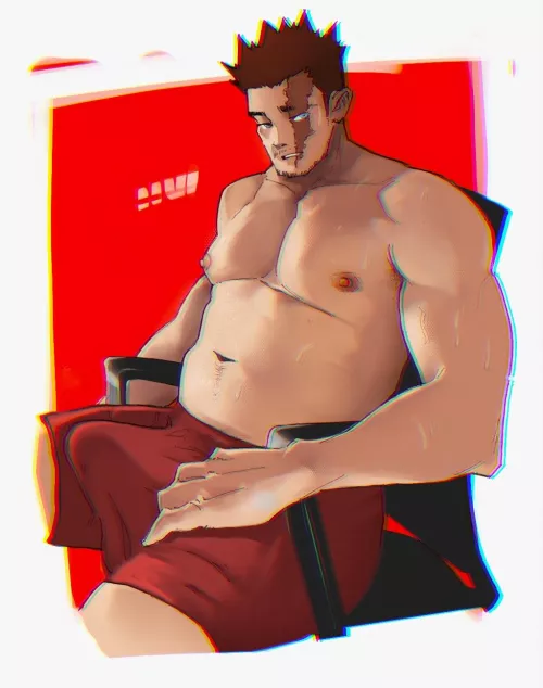 Enji Todoroki (by me @huihf00) by huibara