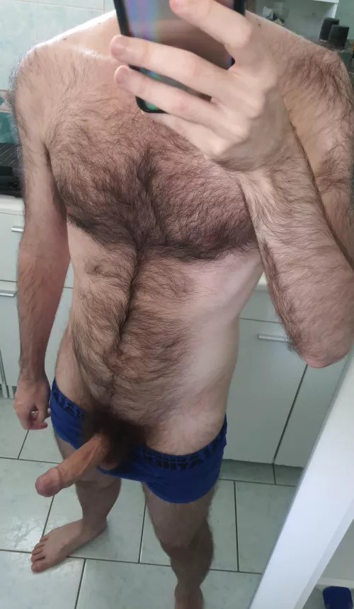 Hairy, veiny, uncut 😉 by rblue3