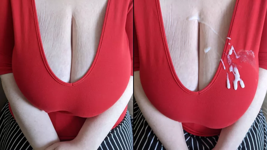 My cleavage needs cum by jezzabellajugs