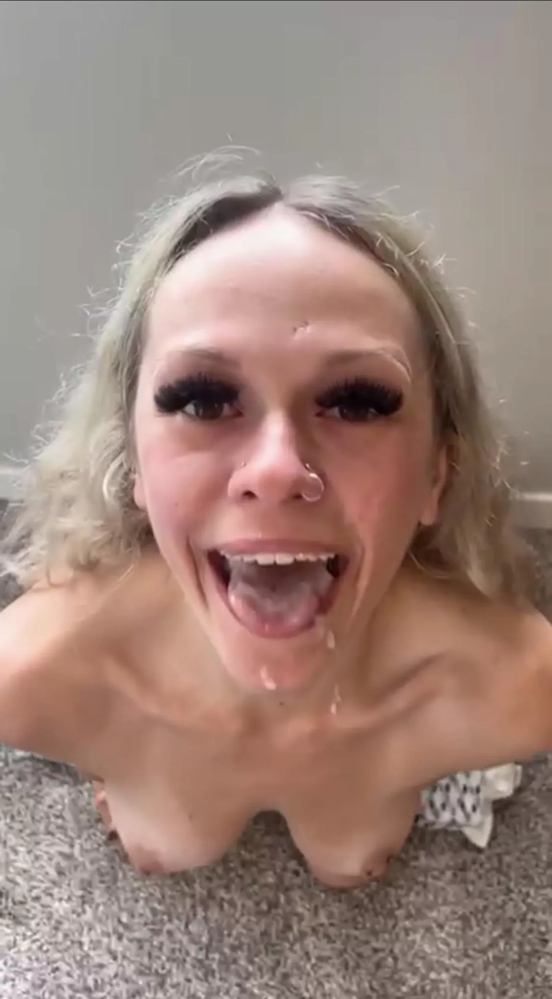 my face and mouth are your cums canvas posted by megs__dead