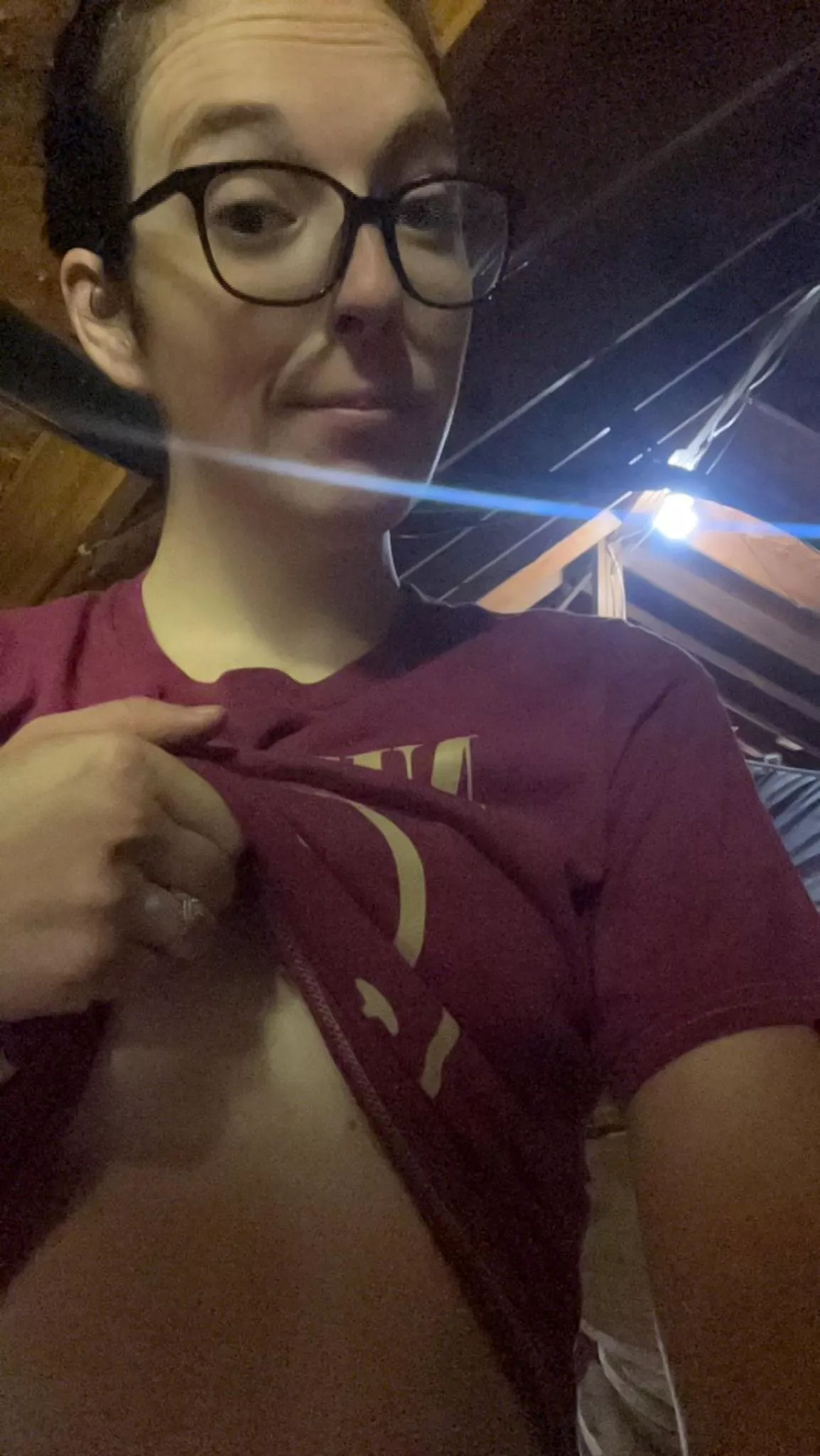 My (F)riday is consisting of attic clean up at least I look cute posted by Bare_foot_sole