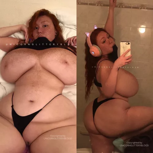 [OC] front vs back! which is better if any? by Unicornglitteryblood