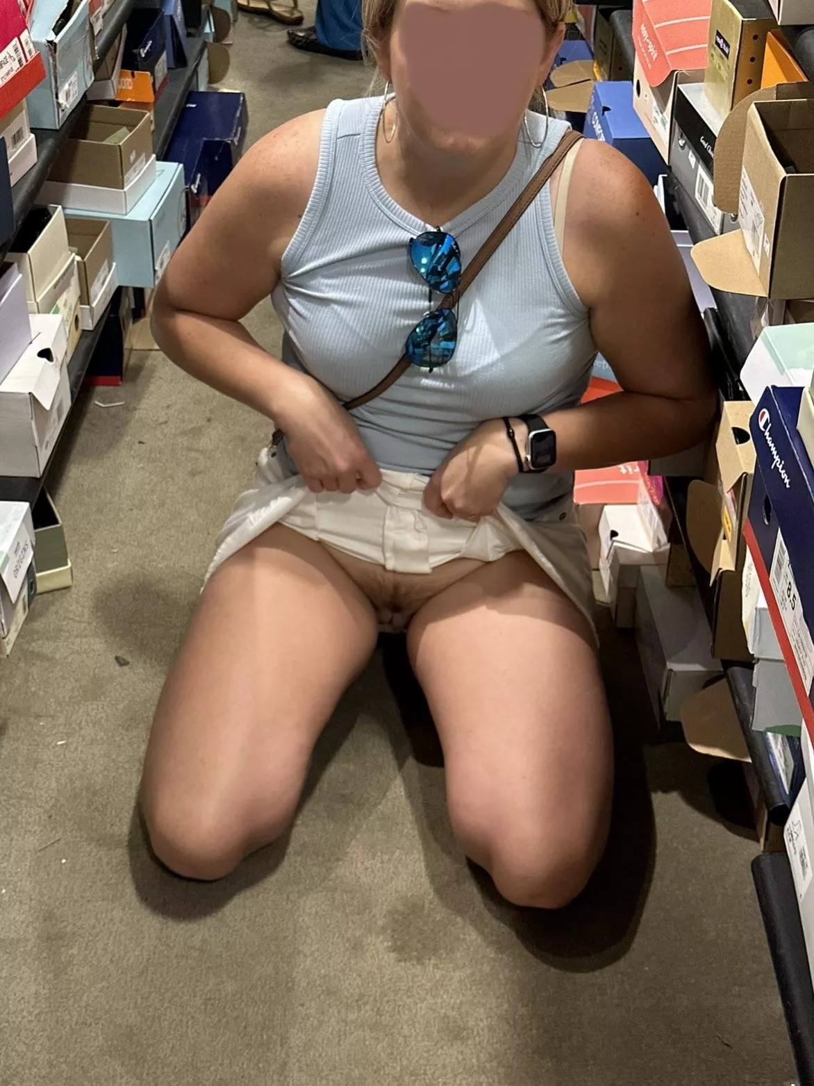 Out looking for new shoes, but I forgot my panties posted by redfox1075