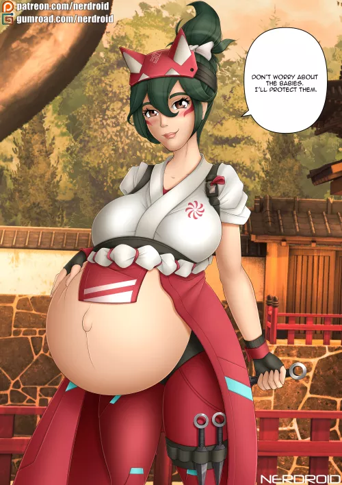 She'll care about her babies. by Ner-Droid