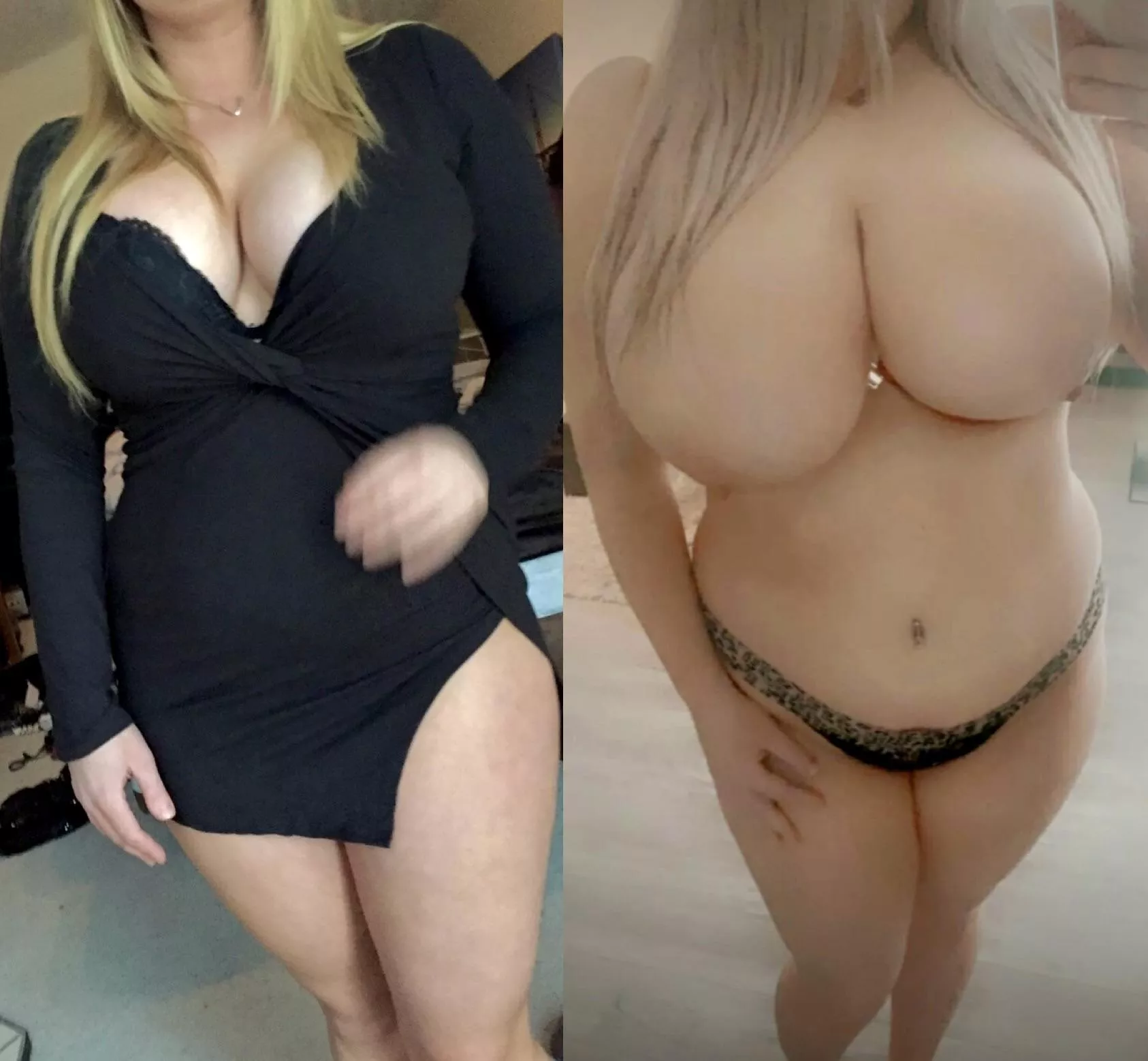 The dress was slutty enough, but here’s more posted by Bustyhousewifey