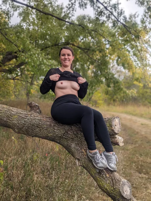 Took a break from flashing to go on a nature walk. 😂 by WorkingMom99