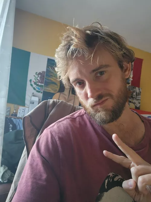 Trying a cute selfie by LongJohnDeacon