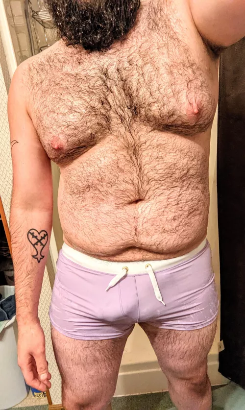 When these trunks get wet, they're basically see thru and I love when people point it out. by MarkSinclair2000