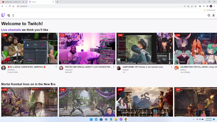 Why does my Twitch look weird? Is the site down? by IntrovertBeagle