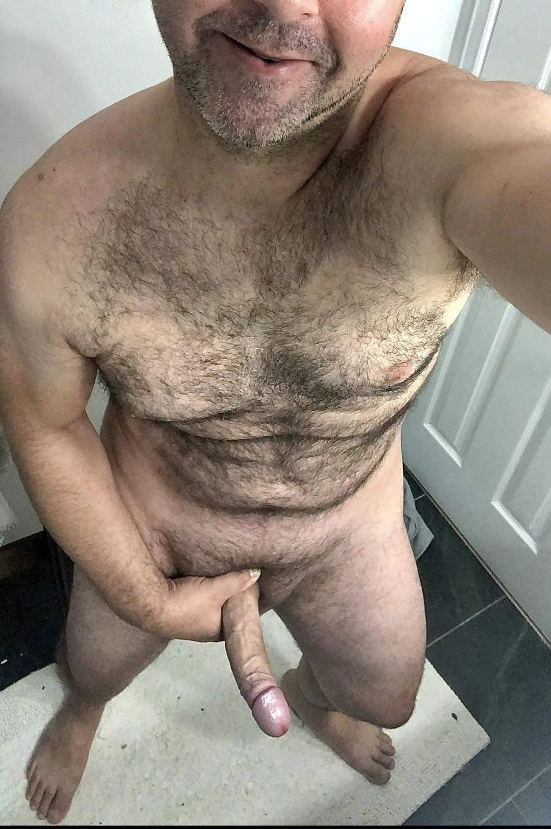 You may feel a little scratch with my face between your thighs, but you’ll definitely feel a stretch when I start to slip inside. posted by AreWeBareYet