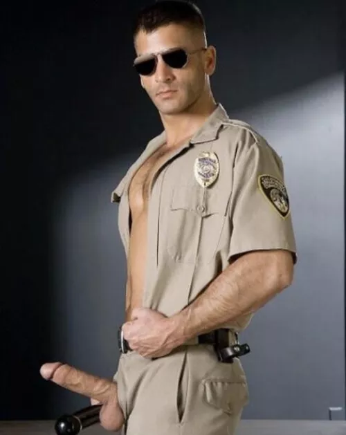 Bursting out of his uniform by PeteGuy23