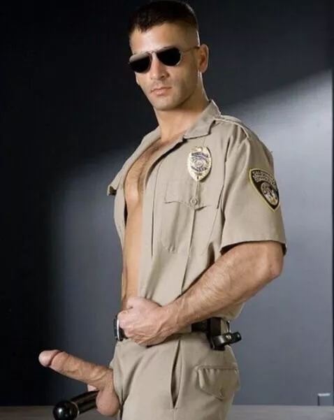 Bursting out of his uniform posted by PeteGuy23