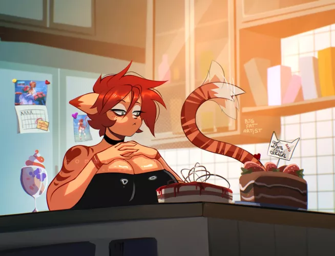 Cassie just went on a diet (art by me - BigFatArtist) by BigFatArtist