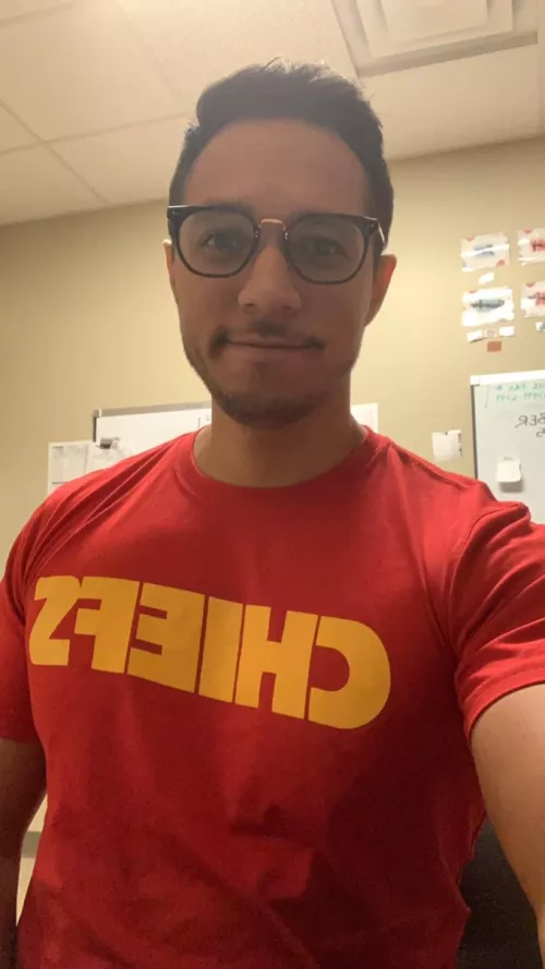 Hey boys! Any Chiefs fans out there?! ❤️💛 by Alittleflirty