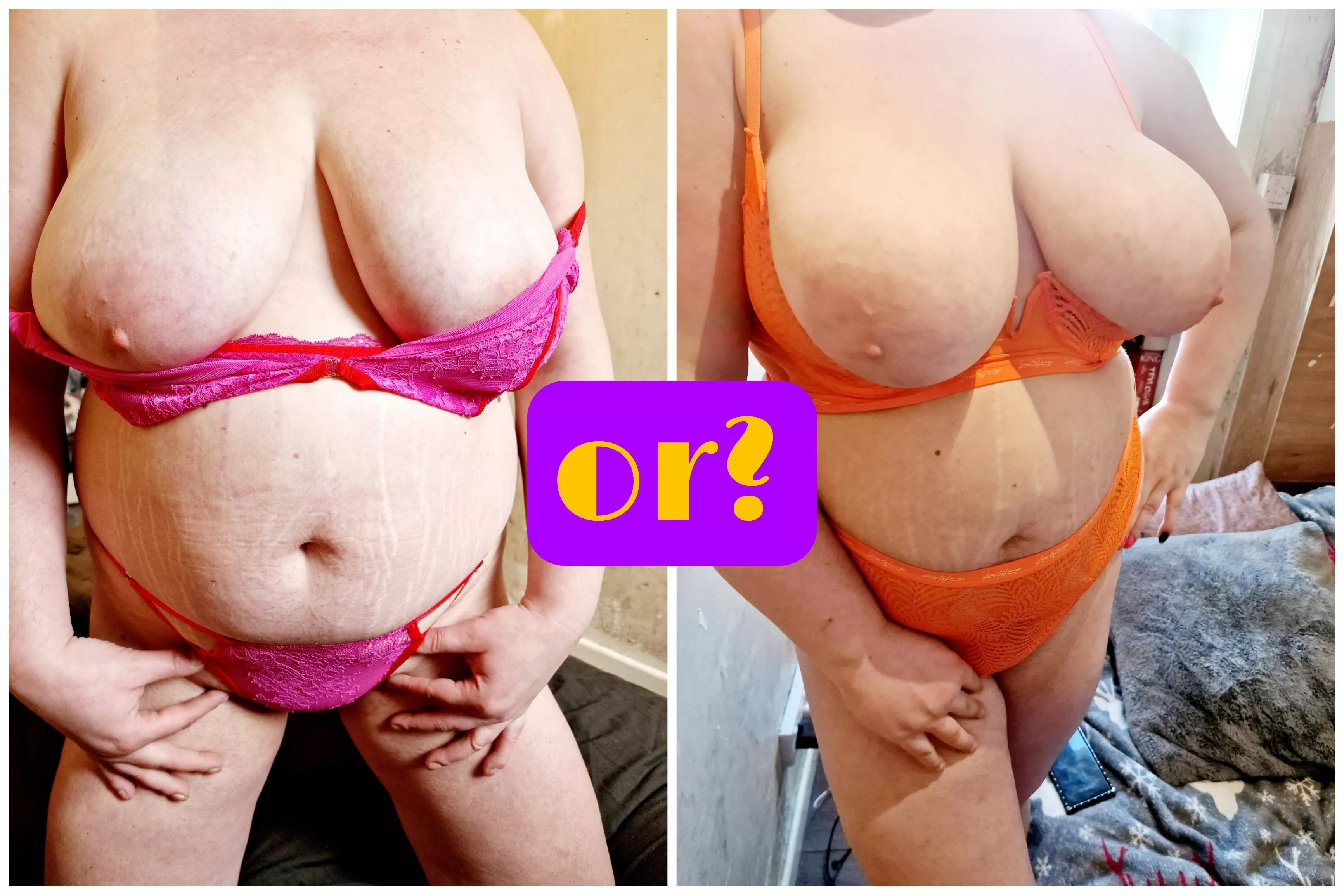 Pink or Orange? posted by Shy_Mummy