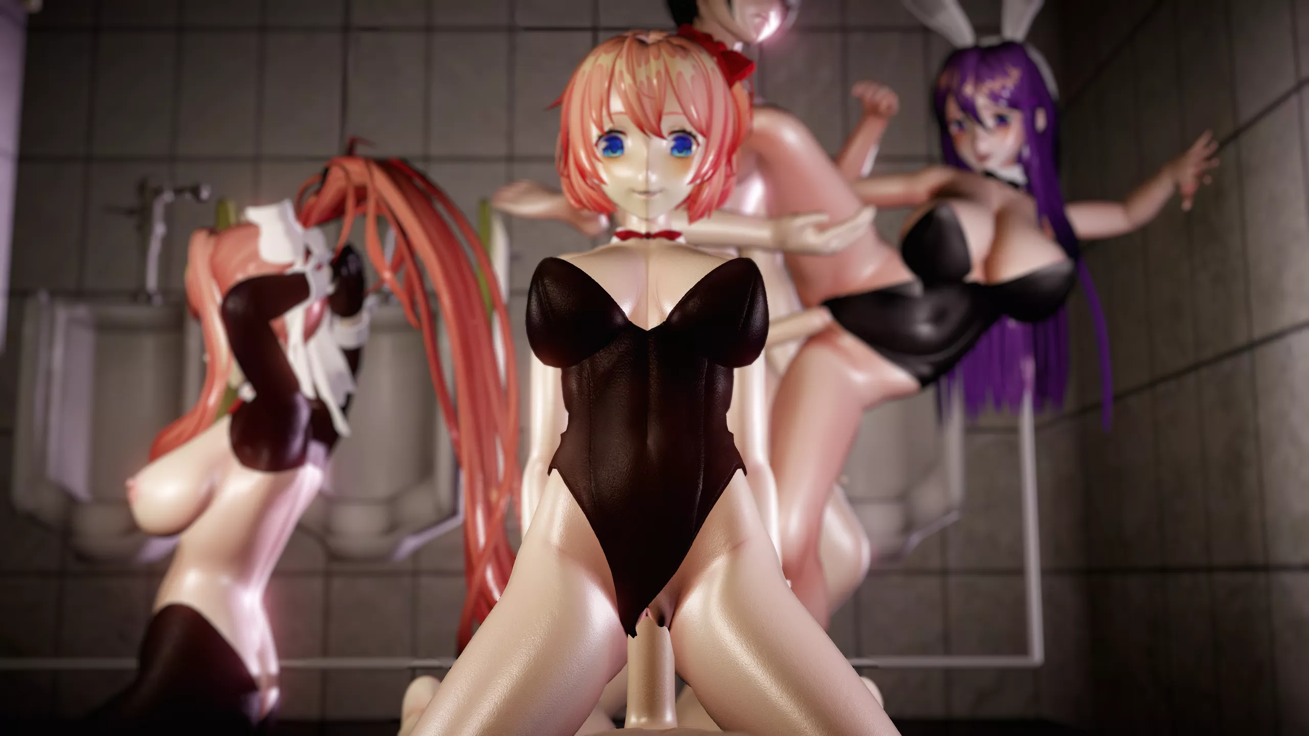 The girls are providing services in the bathrooms - [OC] posted by chrisdorian17