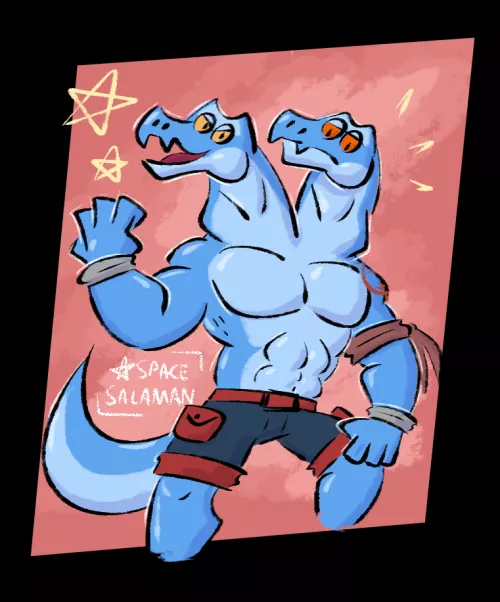 Twin Lizards! 🦎🦎 Aren & Cheet, nice character(s?) by @/MaximumR3x by Spinopsyx