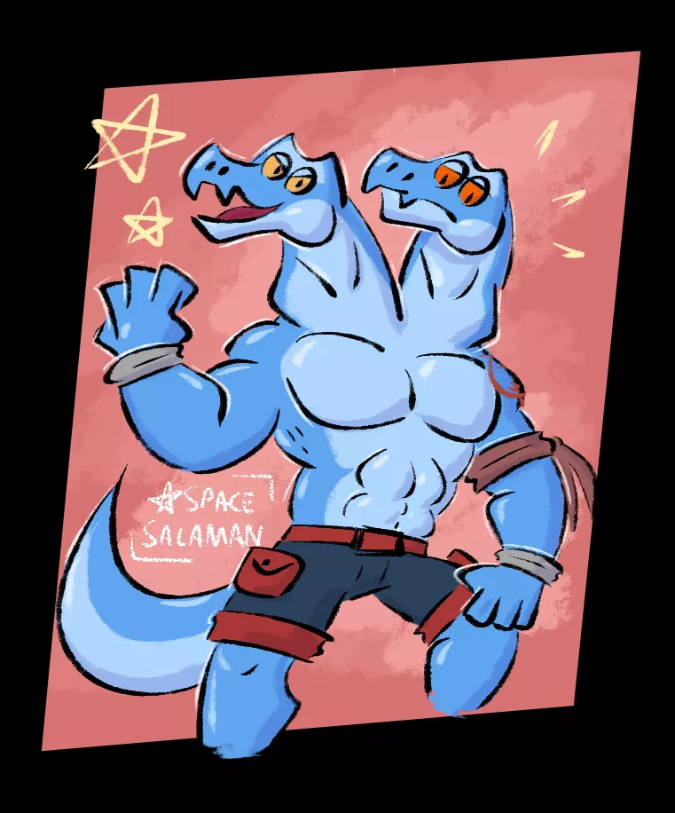 Twin Lizards! 🦎🦎 Aren & Cheet, nice character(s?) by @/MaximumR3x posted by Spinopsyx