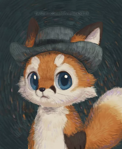 Vincent Van Fox (Silverfox) by TangentYoshi