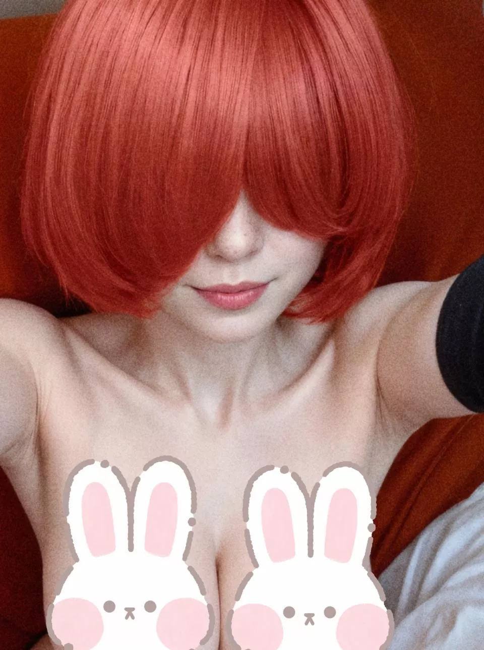 a selfie and cute bunnies posted by marelywafflecosplay