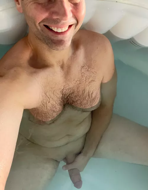 Chubby dad enjoying his hot tub alone. Yet again. by thcknhppy