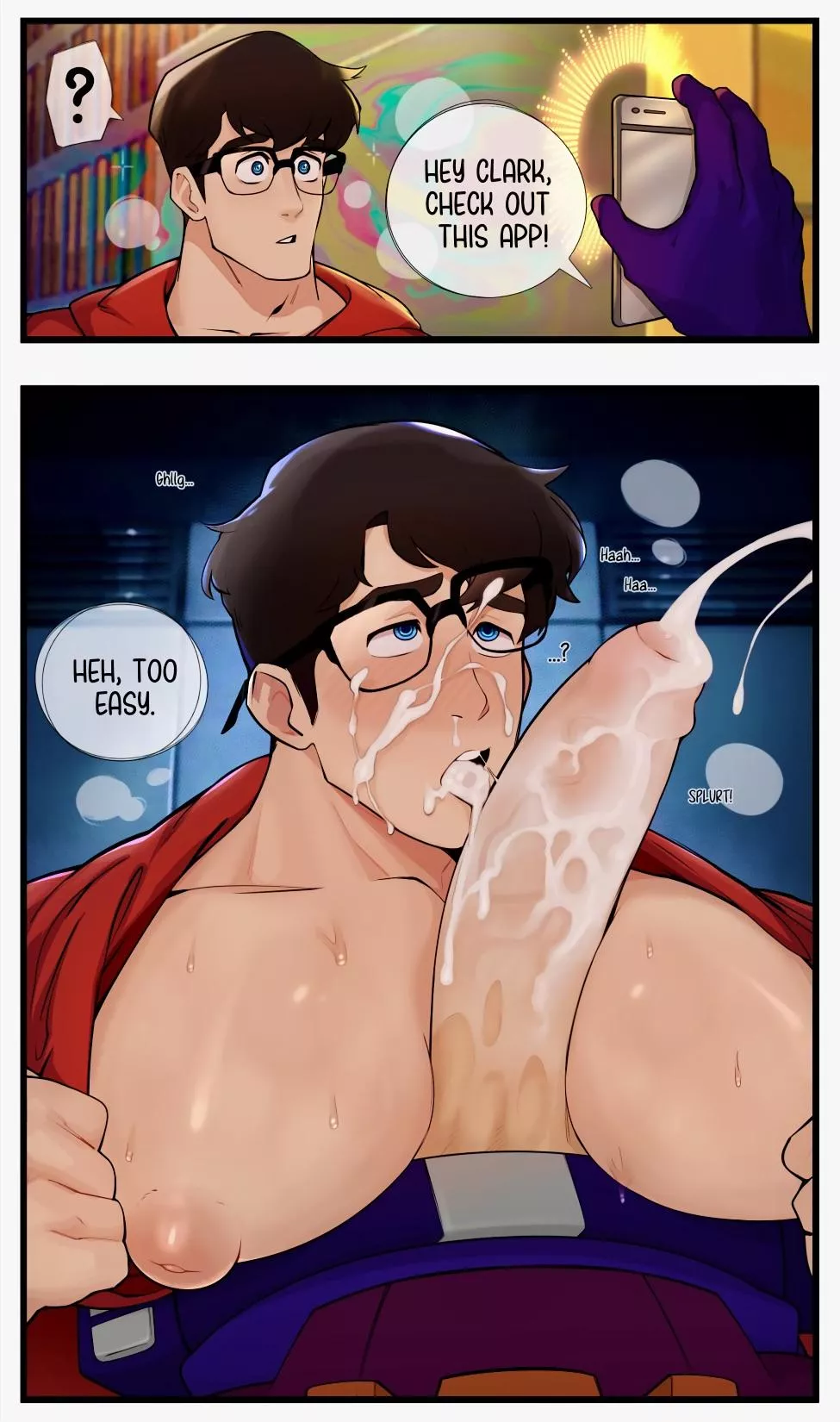 Clark Kent Gets Hypnotized (Scruffley) posted by triangulumstardust