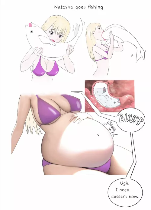 {comic} Gluttonous angler girl 🎣💓 by natashas_belly