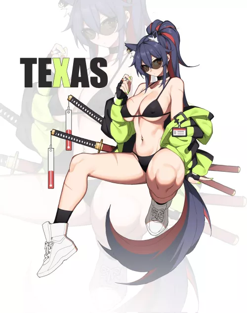 fashionista Texas (@hanesaki_ayanoo)[Arknights] by iowess
