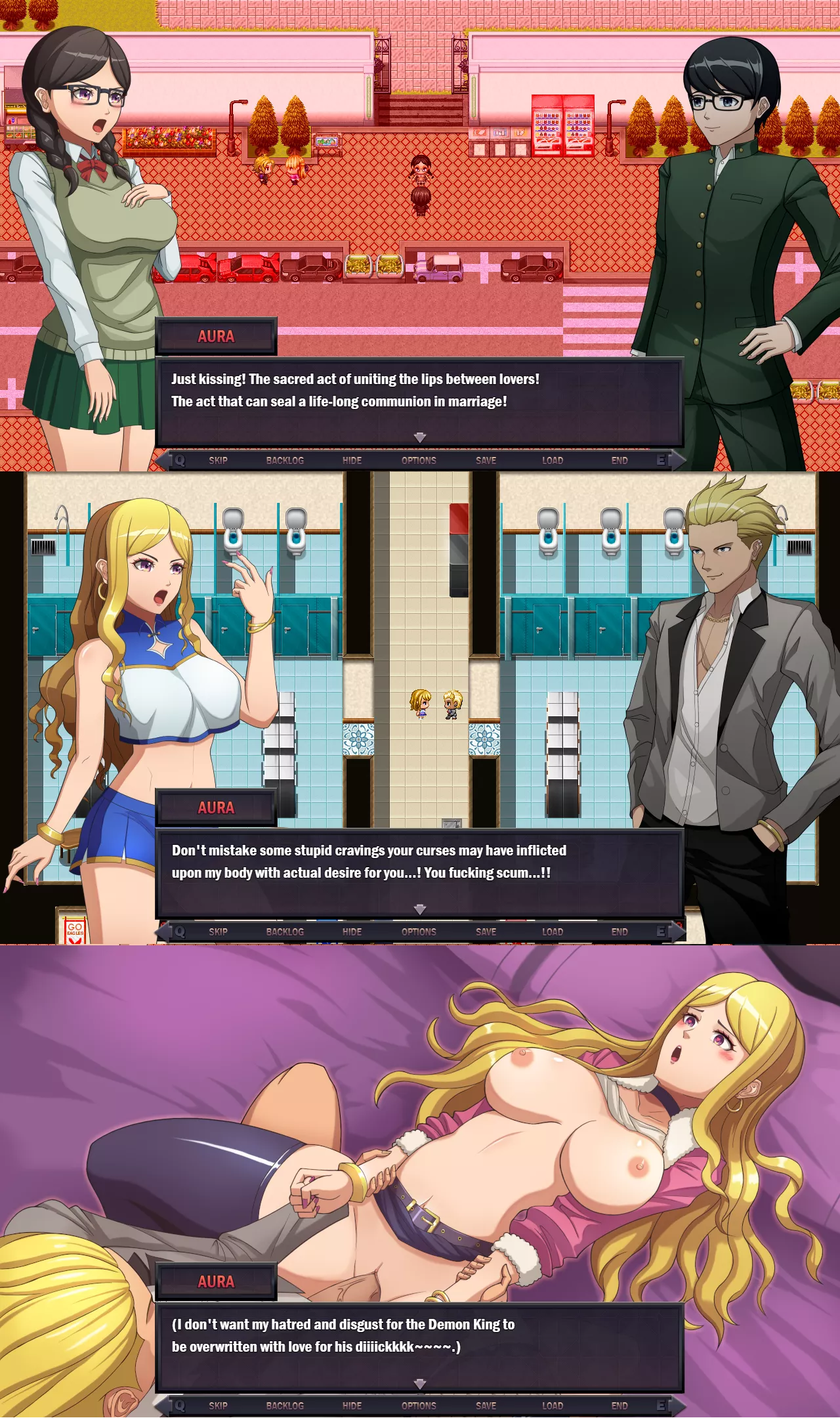 From prim and proper honor student to slutty gyaru [Star Knightess Aura] posted by aura-dev